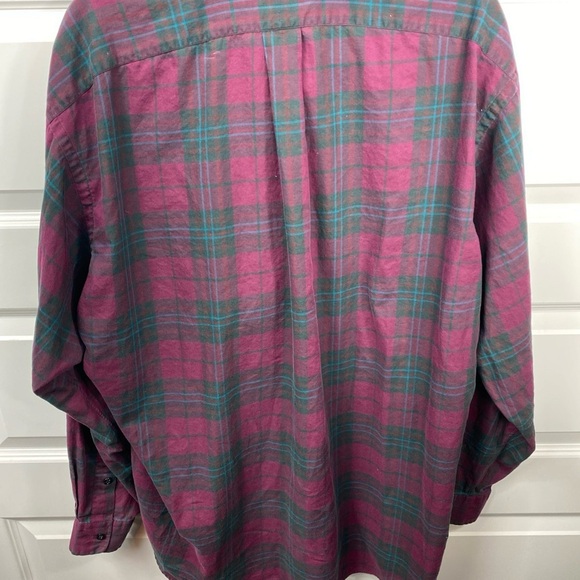 Ralph Lauren Blake Shirt XL Purple Plaid Casual Button Up Long Sleeve Mens Extra - Picture 5 of 6